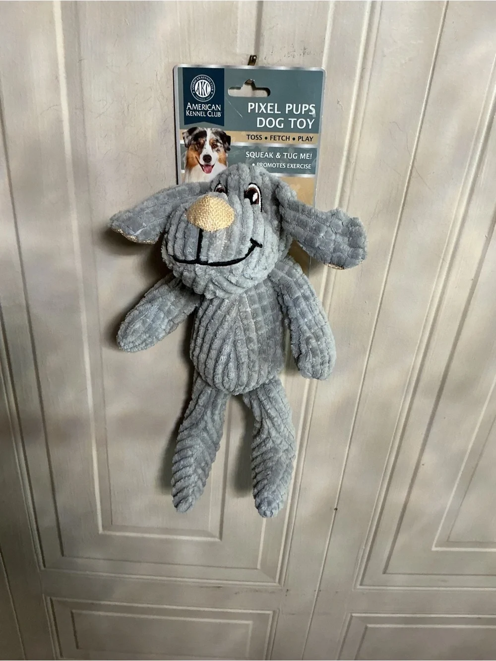 Brand New American Kennel Club Pixel Pup -  Squeaky Dog Toy 14”